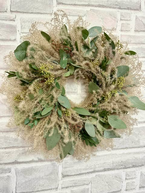 Wianek z suszonym miskantem